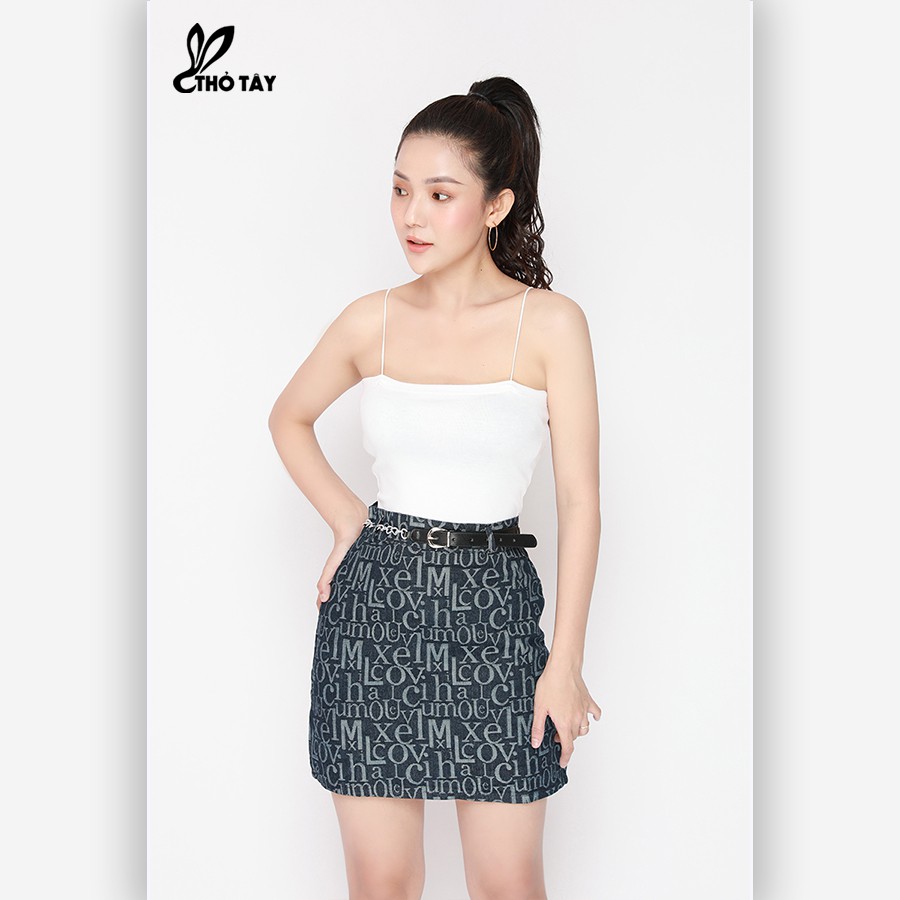 Áo hai dây croptop chất thun nhiều màu siêu xinh - THỎ TÂY