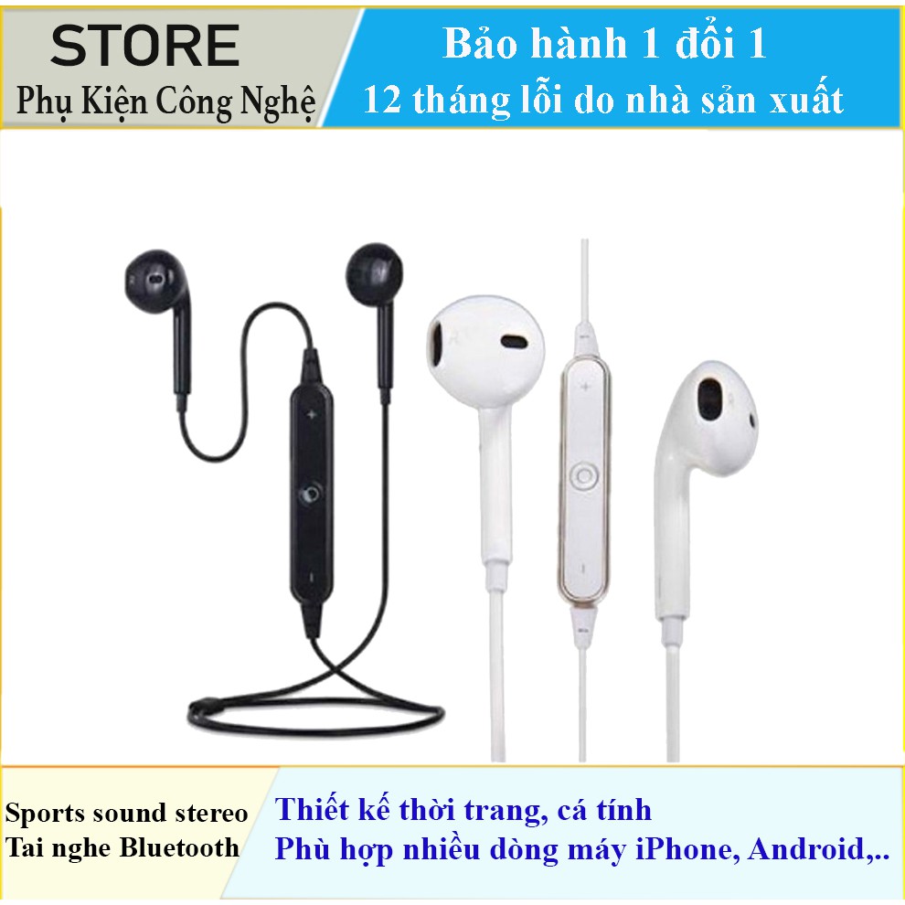tai nghe Blutooth không dây Sports sound stereo ( tặng kèm dây sạc )