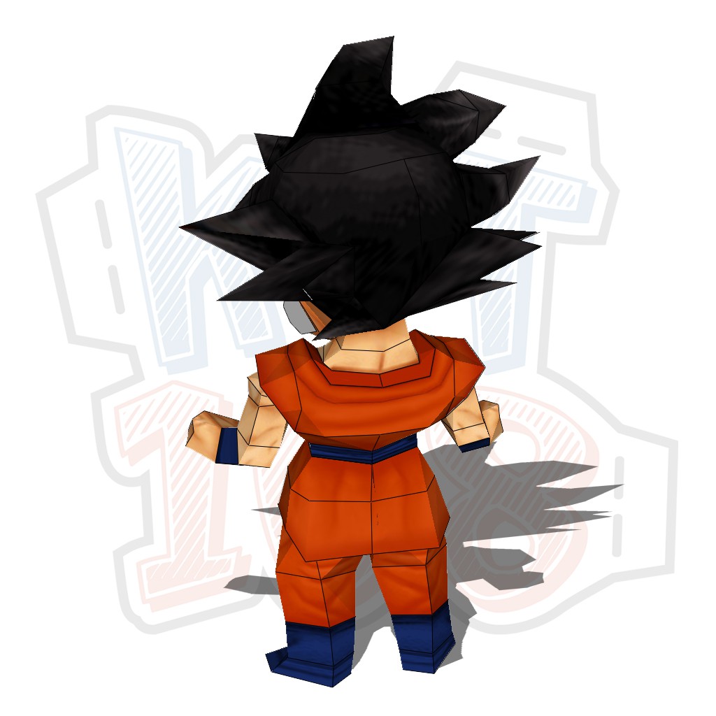 Mô hình giấy Anime Dragon Ball Z Chibi Goku