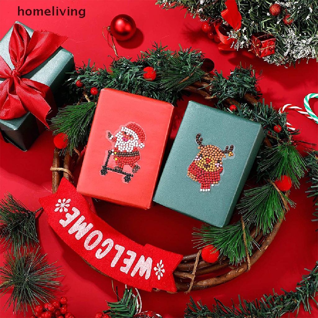 1 Bộ Tranh Đính Đá 5D Mini Tự Làm Họa Tiết Giáng Sinh Cho Người Mới Bắt Đầu