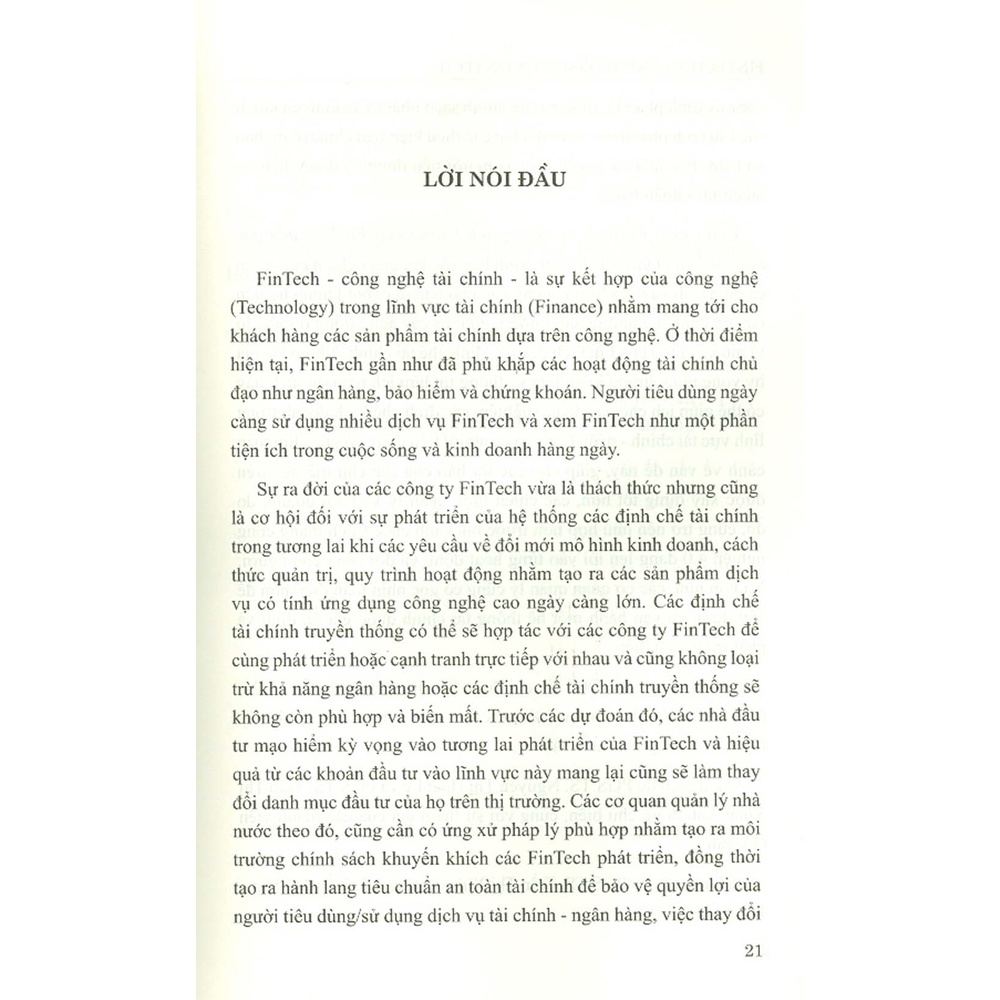 Sách - Fintech &amp; Ảnh Hưởng Của Fintech Đến Các Định Chế Tài Chính Ở Việt Nam (Sách Chuyên Khảo)