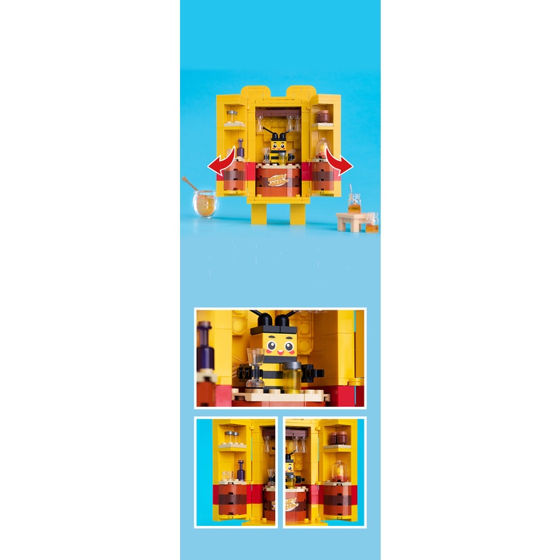 Đồ chơi mô hình lắp ráp SLUBAN nhân vật hoạt hình gấu Pooh/ vịt Donald cho trẻ em