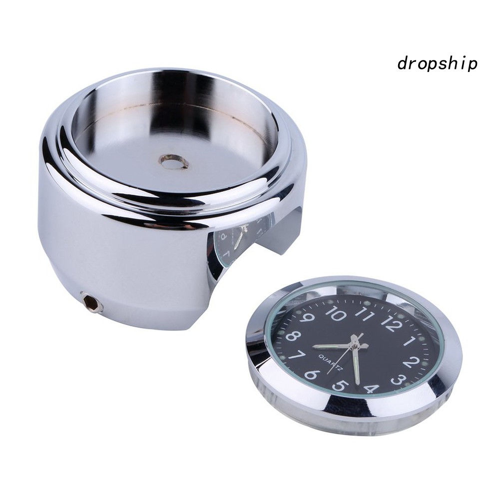 Đồng hồ tròn chống thấm nước gắn tay lái xe mô tô