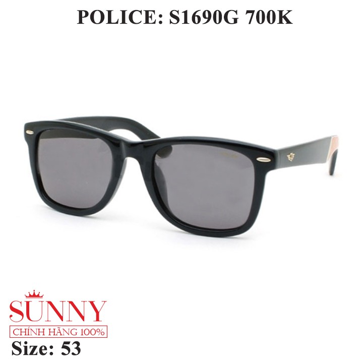 Kính mát chính hãng Police S1690G màu sắc thời trang, thiết kế dễ đeo bảo vệ mắt