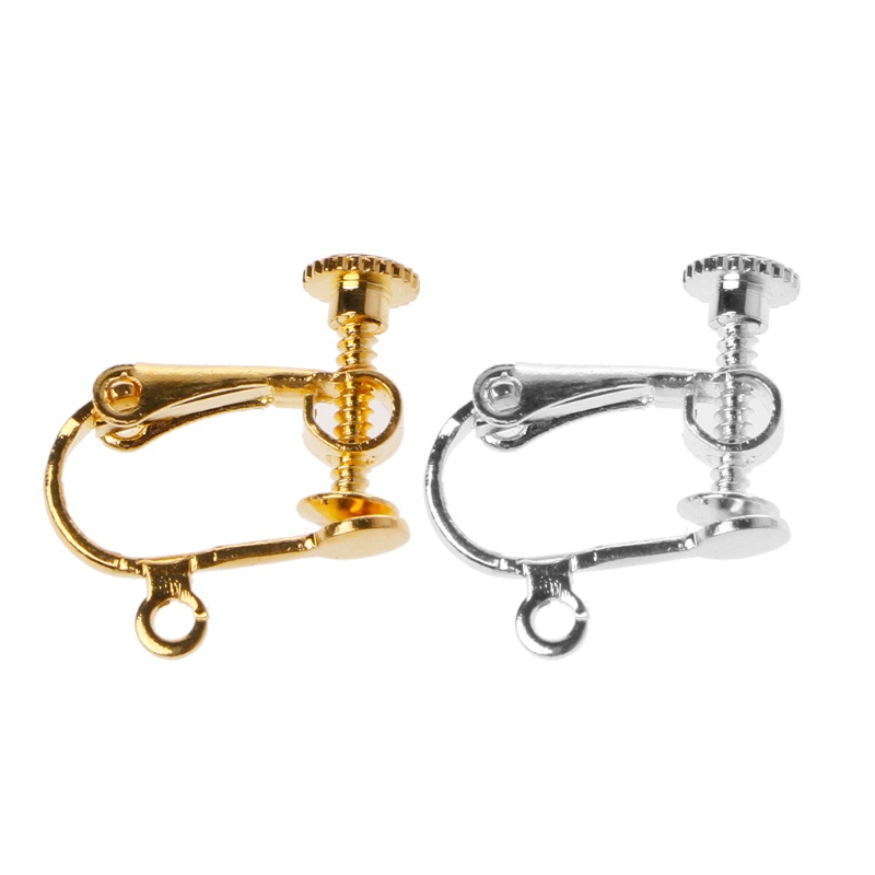 Bông Tai Chuyển Đổi Dạng Kẹp Không Cần Xỏ Lỗ Kèm Miếng Đệm