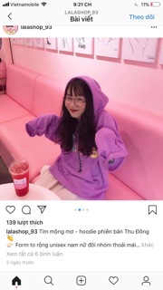 Áo Hoddie Nỉ Tím Dirty Coins