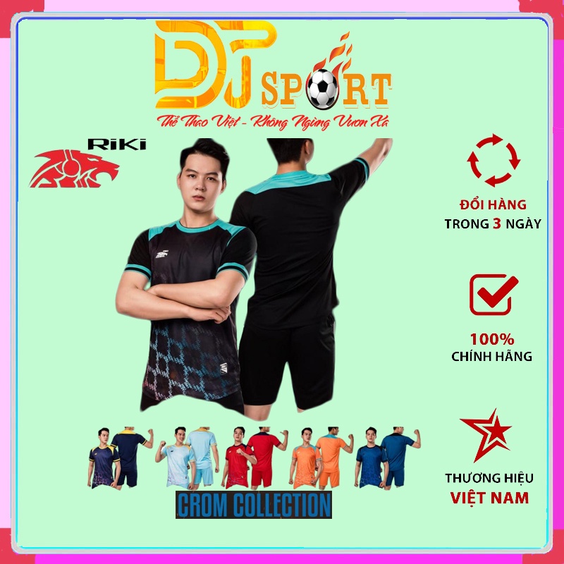 Quần áo bóng đá Riki Crom ,Áo Đá banh không logo với chất liệu vải mè cao cấp thấm hút tốt, nhẹ nhàng