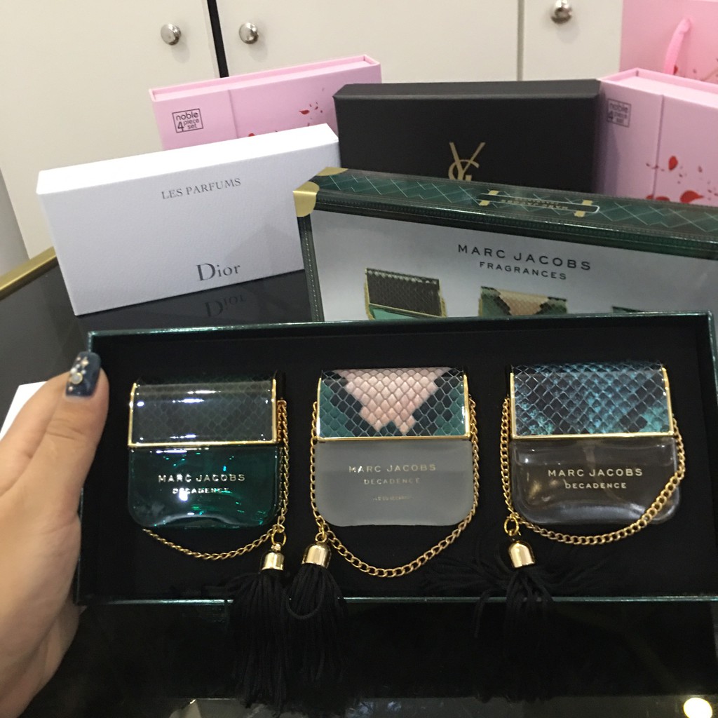 (Bộ mini) sét Nước Hoa Marc Jacob. Bộ 3 chai Hàng hiếm. biểu tượng lấp lánh của sự quyến rũ và sang trọng | Thế Giới Skin Care