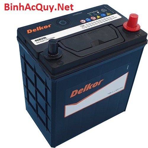 Bình Ắc Quy Delkor 46B20R/L 12V-35AH