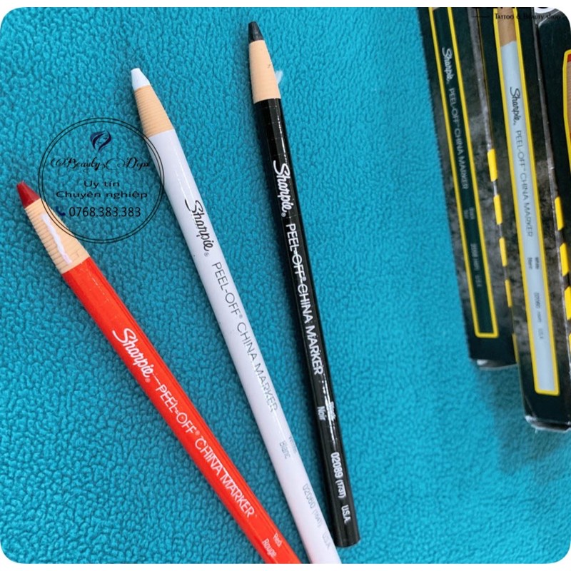 CHÌ ĐÁ SHARPIE HAI MÀU ĐỎ ĐEN