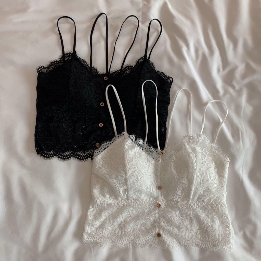 Áo bra ren hoa nữ 2 dây cao cấp đệm mút mỏng phong cách croptop đẹp và sexy JOCOSI B7252