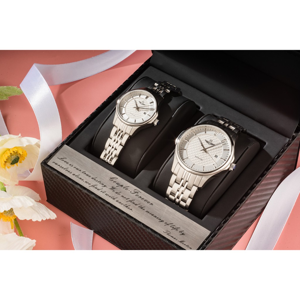 Đồng hồ nữ SR WATCH CHÍNH HÃNG SL80071, dây kim loại