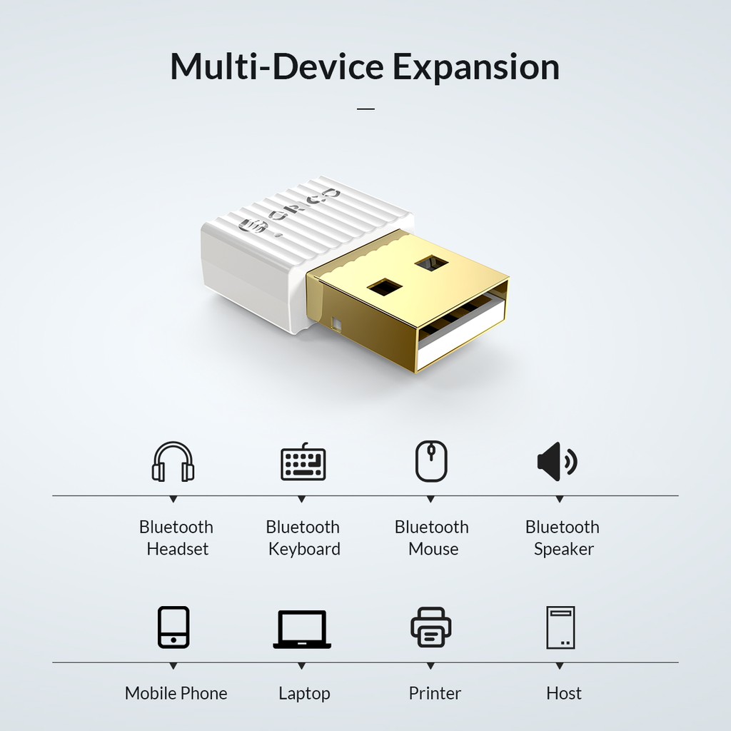 Thiết Bị Kết Nối Bluetooth 5.0 USB ORICO BTA-508 - Hàng Chính Hãng