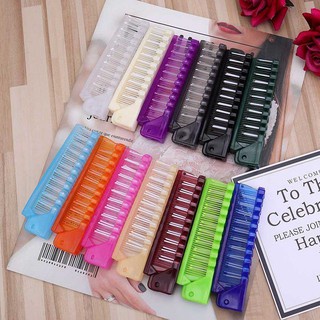 Lược chải tóc massage gấp gọn du lịch Lược massage gai silicon lược massage đầu 499
