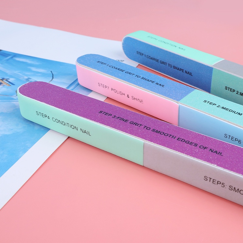 Dụng Cụ Đánh Bóng Móng Tay Sáu Mặt Chuyên Nghiệp Bền Bỉ