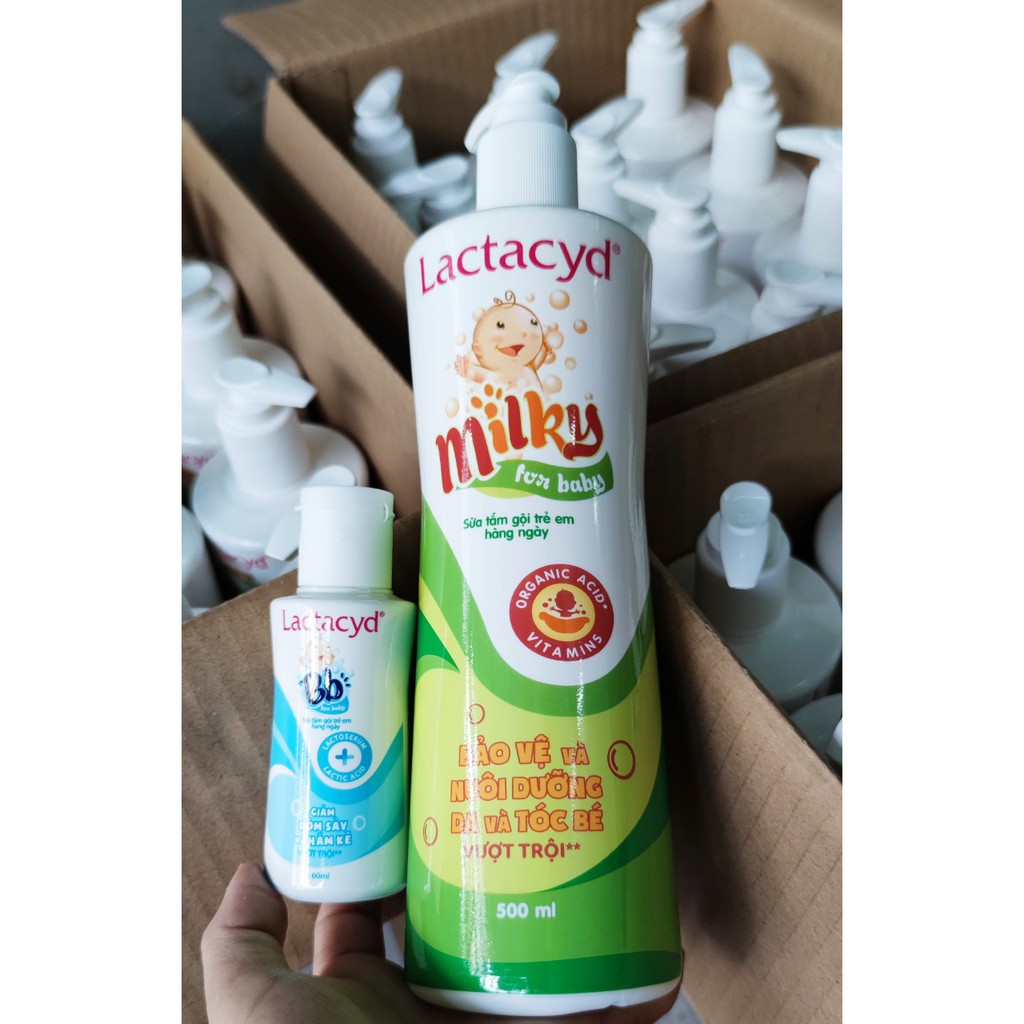 Sữa tắm lactacyd milky 500ml-Hàng chính hãng công ty