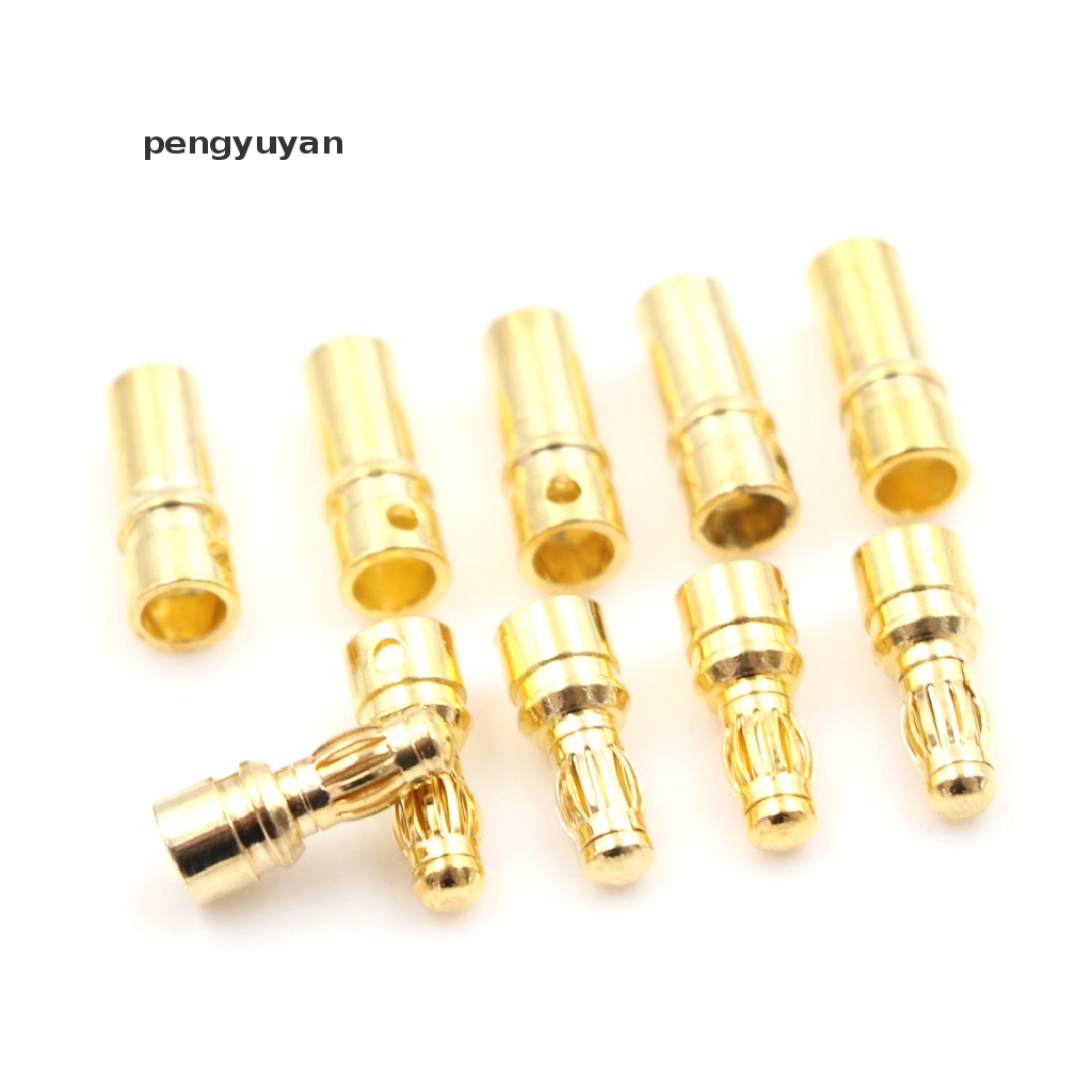 Bộ 5 Đầu Nối Chuối 3.5mm Mạ Vàng Dày 3.5mm Chất Lượng Cao