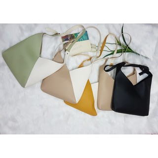 Beige Cut-out Bag Phối Màu