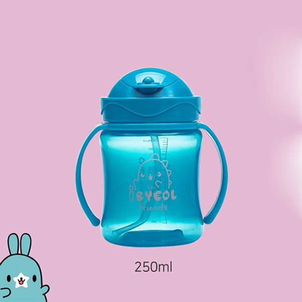 Cốc Ống Hút IBYEOL Friends Flip Color One Touch 250ml