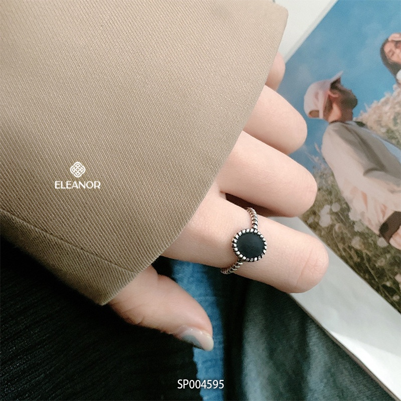 Nhẫn nữ hở bạc 925 Eleanor Accessories đính đá phụ kiện trang sức 4595