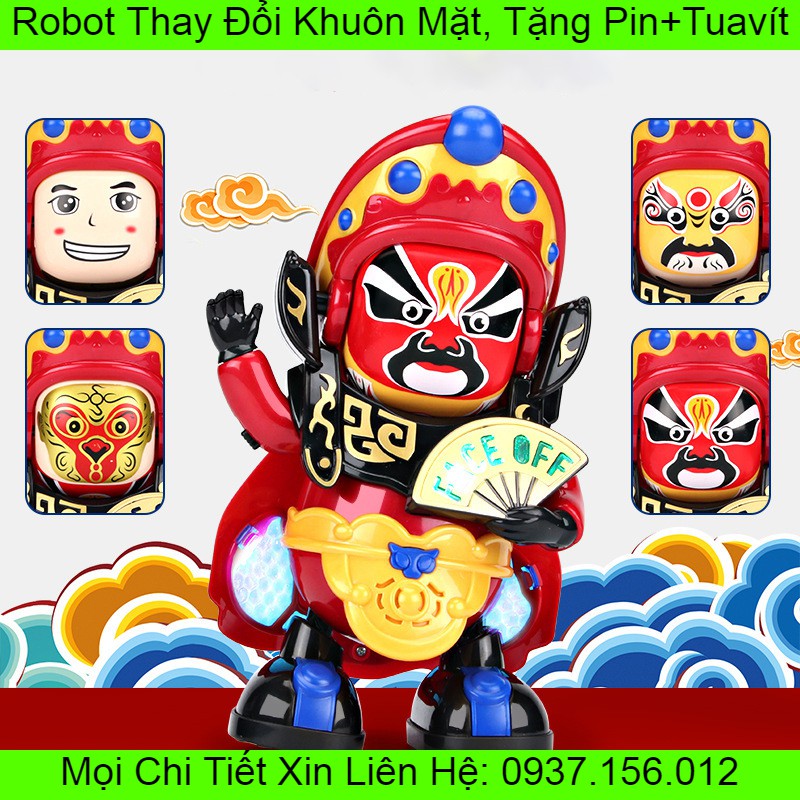 Robot thay đổi khuôn mặt nhảy múa điện