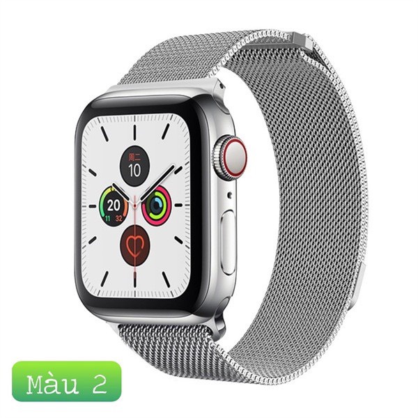 Dây đeo đồng hồ mẫu thép Milan không gỉ size 38mm 42mm 40mm 44mm