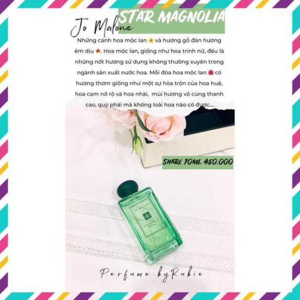 Nước Hoa  💘Chính Hãng💘 Nước Hoa dùng thử STAR MAGNOLIA JoMalone / Nước Hoa Nữ 10ml 🍓HOT🍓 | Thế Giới Skin Care