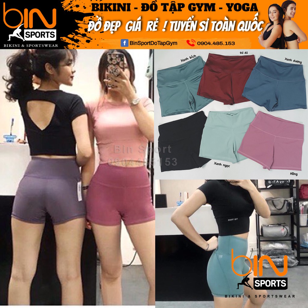 Quần Đùi Cạp Cao, nhiều màu size M L XL Bin Sports Q025