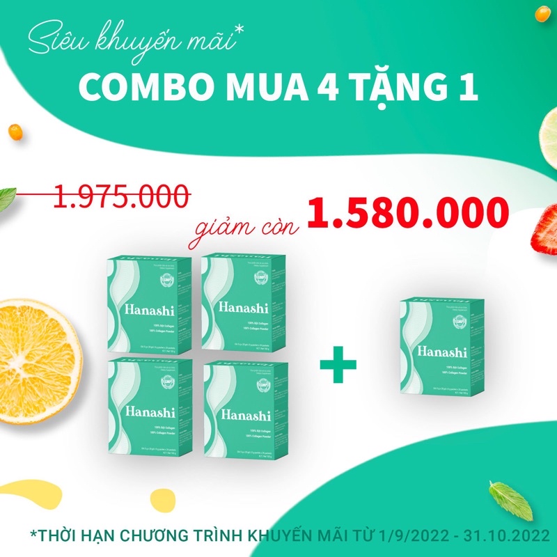 HANASHI Collagen Vĩnh Hoàn Collagen thuỷ phân thế hệ mới hộp 100g