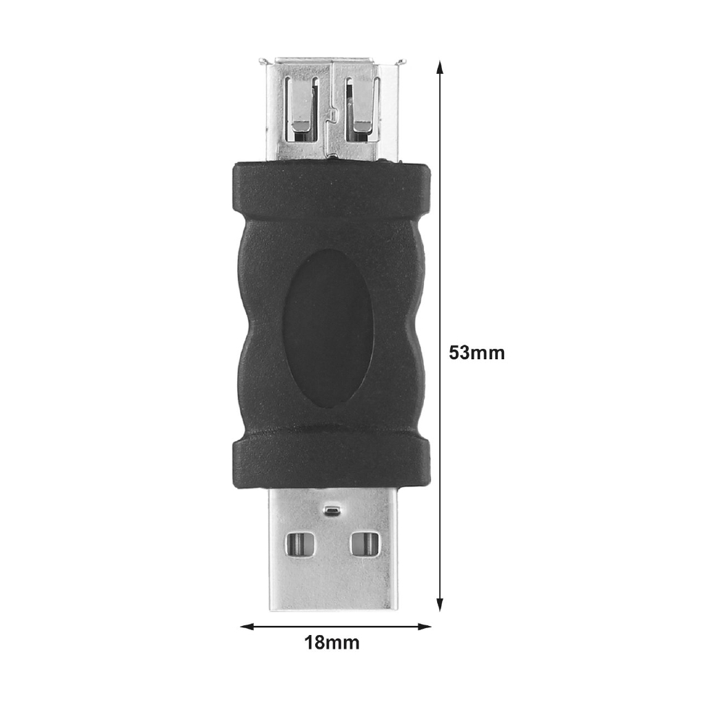 E Portable Firewire IEEE 1394 6 Pin Female to USB Type A Male Adaptor Adapter