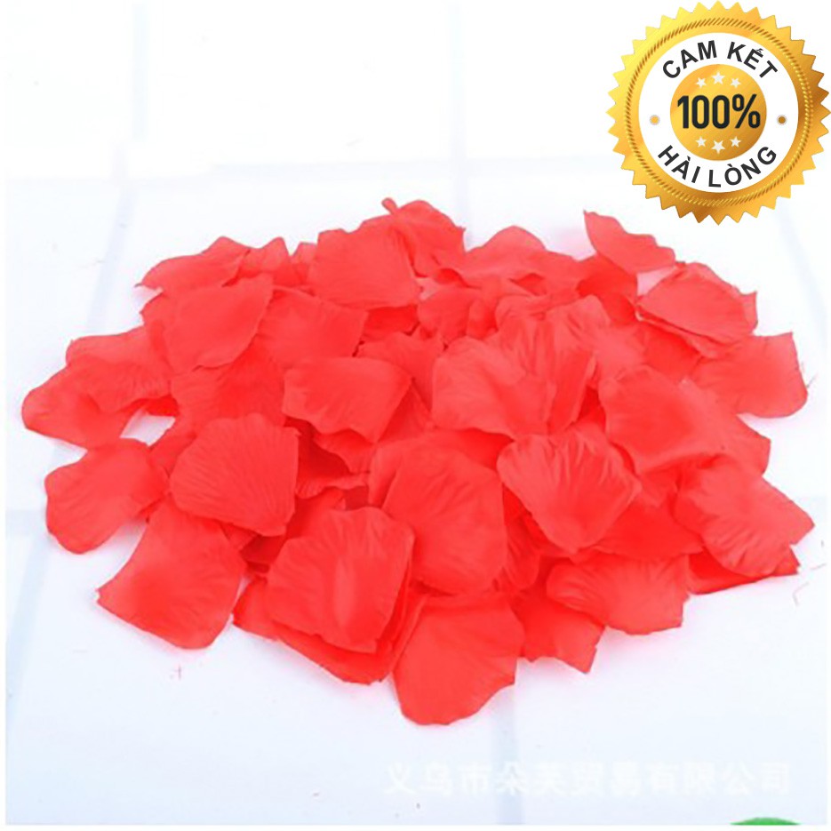 100 Cánh Hoa Hồng Giả Bằng Vải Lụa Rải Sàn Trang Trí Tiệc Cưới, Giường Tân Hôn, Tỏ Tình