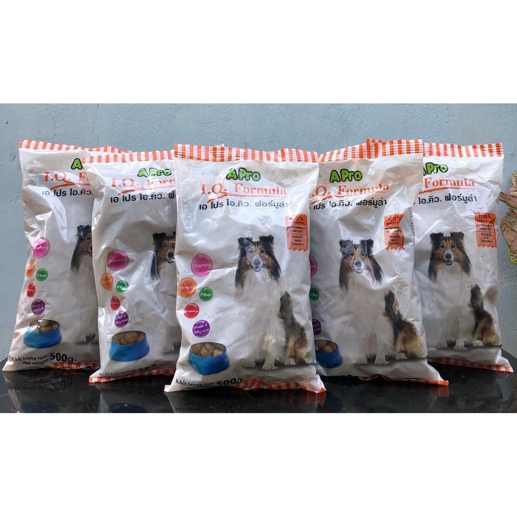 Combo 5 gói Apro dog 500gr/gói - Thức ăn chó trưởng thành nhập khẩu thái lan