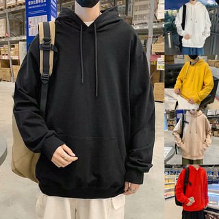 Áo khoác hoodie phối vải nhung dày dáng rộng thoải mái 10 màu tùy chọn size m - 8xl cho nam và nữ