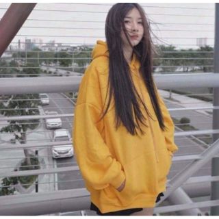 Áo HOODIE BASIC YELLOW Vàng Trơn UNISEX