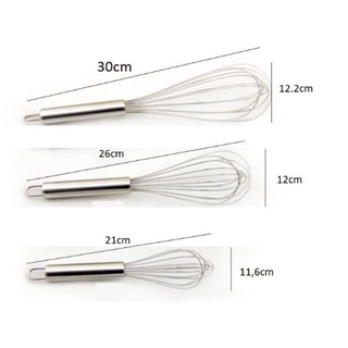 Phới lồng đánh trứng dài 30cm Inox