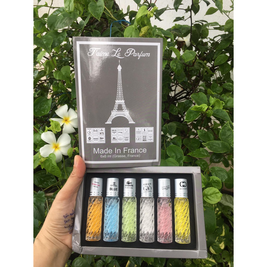 Nước Hoa Tháp 6 Chai Dạng Lăn Thơm Cực Lâu