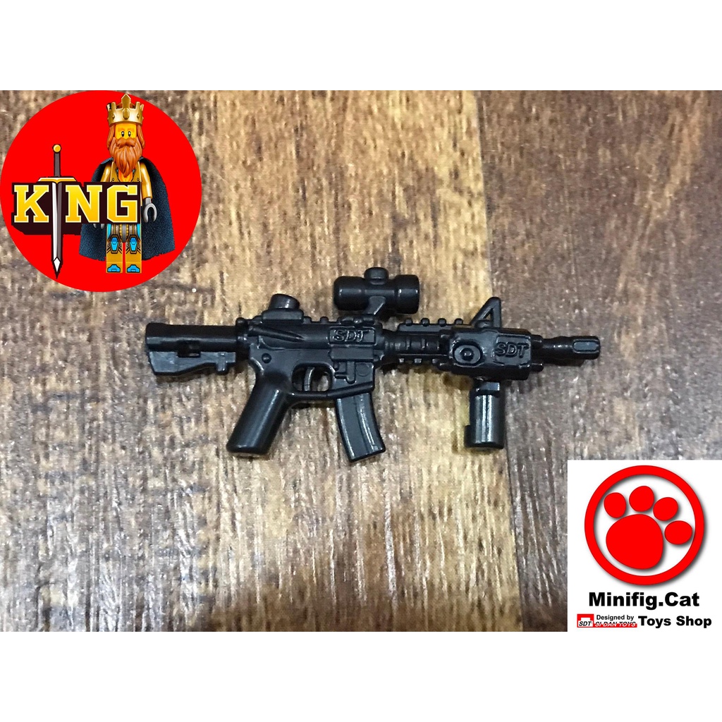 Minifigcat Black_M5A1 R.I.S. Phụ kiện đồ chơi LEGO