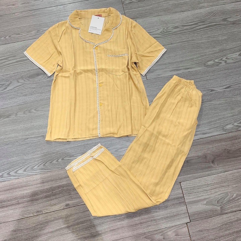 BỘ PIJAMA CHẤT ĐŨI HÀN MẪU TRƠN