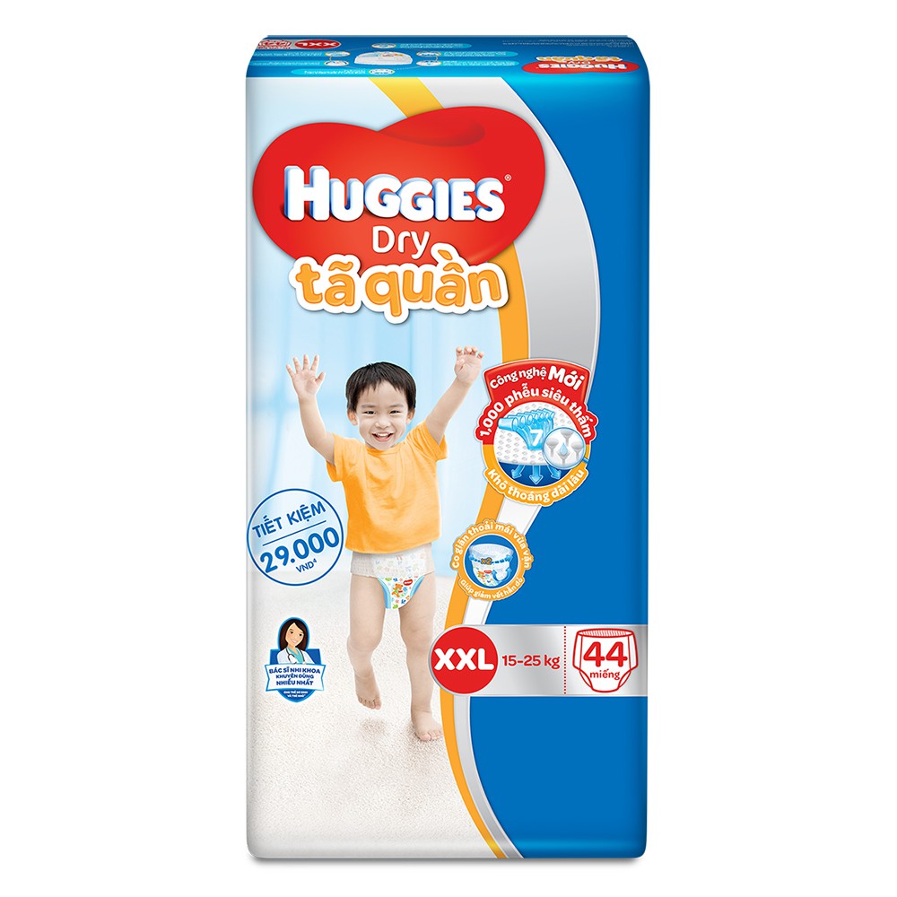 TÃ QUẦN HUGGIES XXL44 MIẾNG