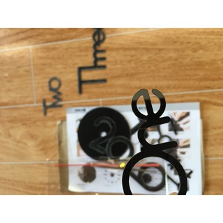 2 Đồng hồ dán tường trang trí 3D