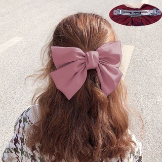 [P5166 - HIU ACCESSORIES]  Kẹp tóc nơ lụa tiểu thư bản to