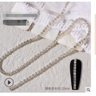 Xích Làm Nail , Set Xích Trang Trí Nail dài khoảng 20-25cm a