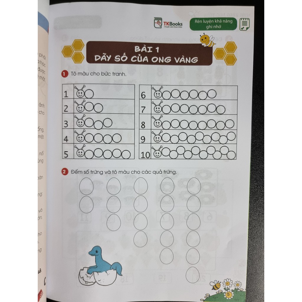 Sách Ong Vàng Học Toán Dành Cho Trẻ 4 - 6 Tuổi Combo, Lẻ Tùy Chọn MCTKCB