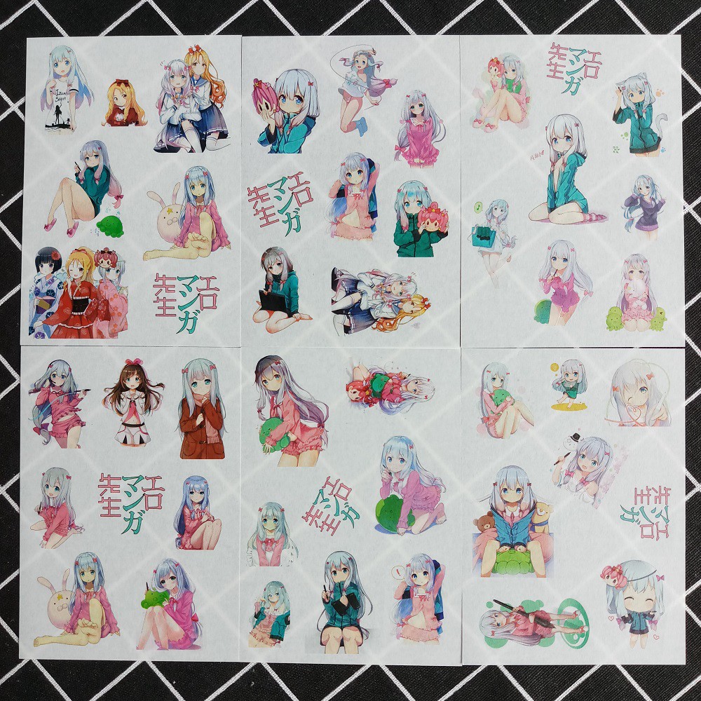 [Sticker] Hình Dán Anime Eromanga Sensei (6 Tấm)