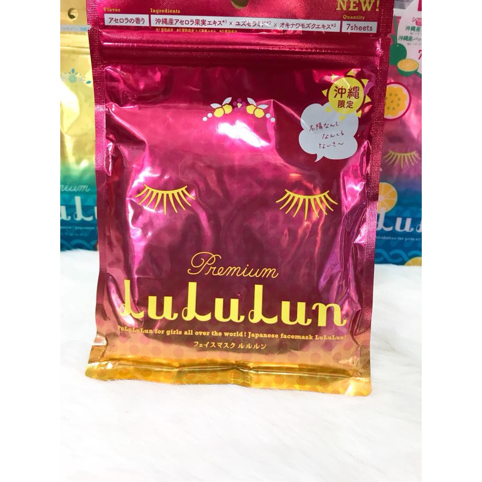 TÚI MẶT NẠ 7 MIẾNG LULULUN PREMIUM HÀNG NỘI ĐỊA NHẬT BẢN 2017