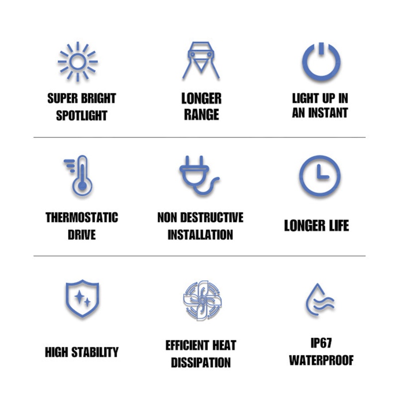 Set 2 Bóng Đèn LED 10000Lm H1 H4 H7 H11 9005 HB3 9006 HB4 Chuyên Dụng