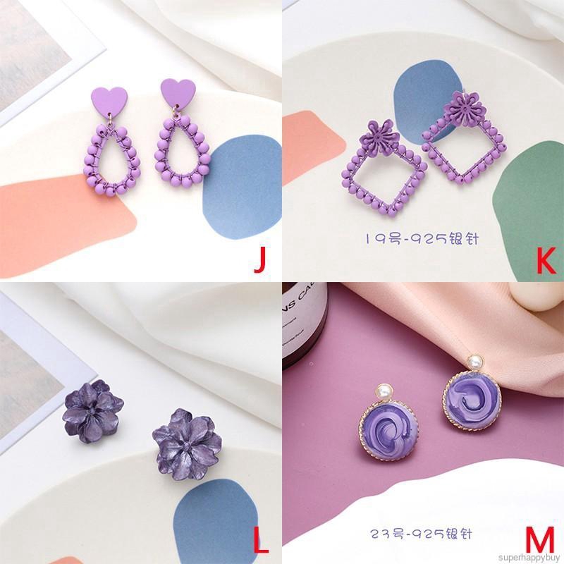 Bông Tai Hoa Đính Ngọc Trai Giả Xinh Xắn Cho Nữ