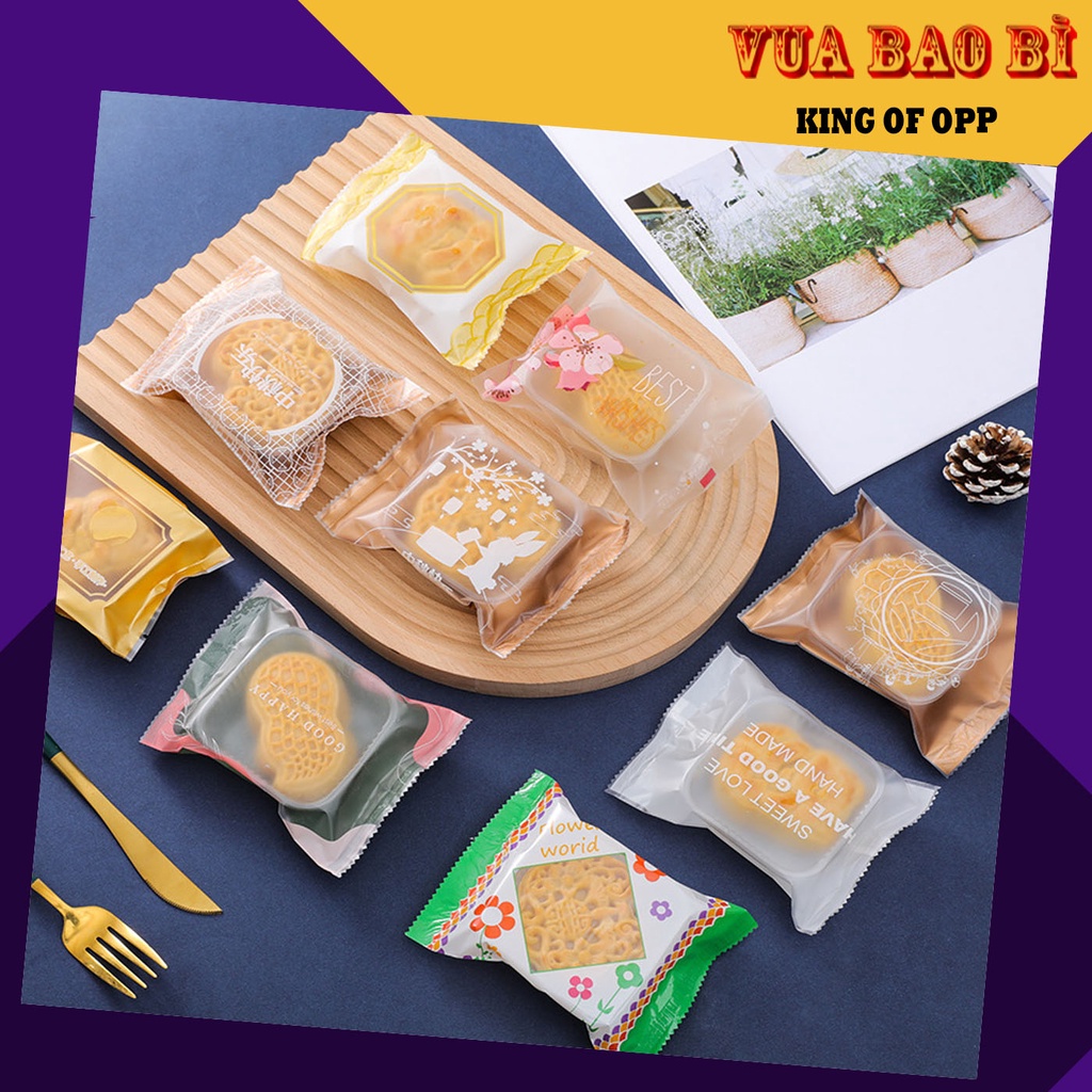 100 Túi Đựng Bánh Kẹo, Bao Bì Đựng Trà, Bánh Kẹo Hàn Nhiệt Nhiều Họa Tiết - VUA BAO BÌ