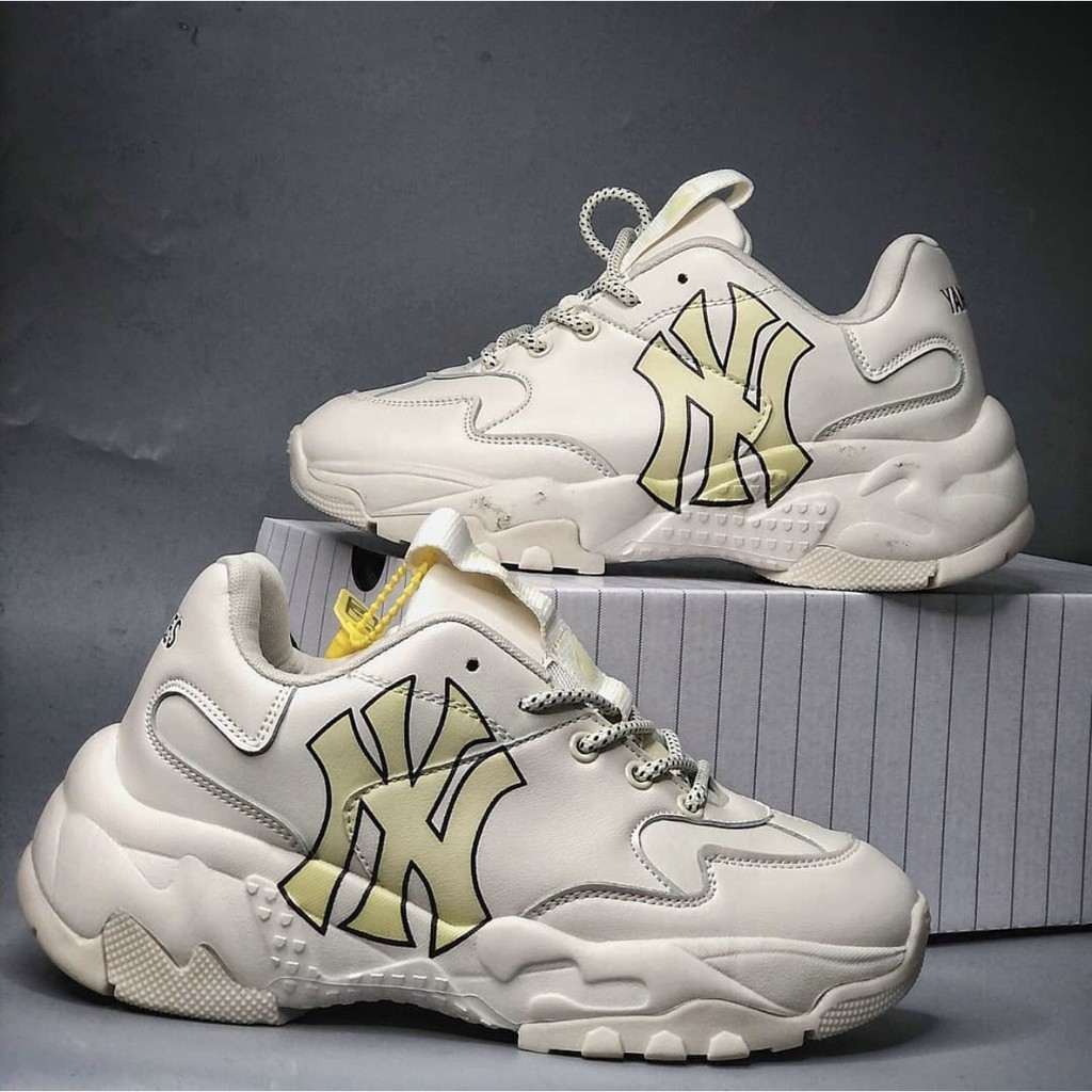 ( ẢNH CHỤP TẠI SHOP) giày sneaker 𝐌𝐋𝐁 NY Vàng nam nữ full box, Giày Thể Thao Tăng Chiều Cao 𝐌𝐋𝐁 NY Vàng Hot Nhất 2021