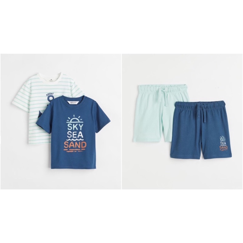 Set bộ 2 áo / 2 quần in hình cho bé trai hàng chính hãng